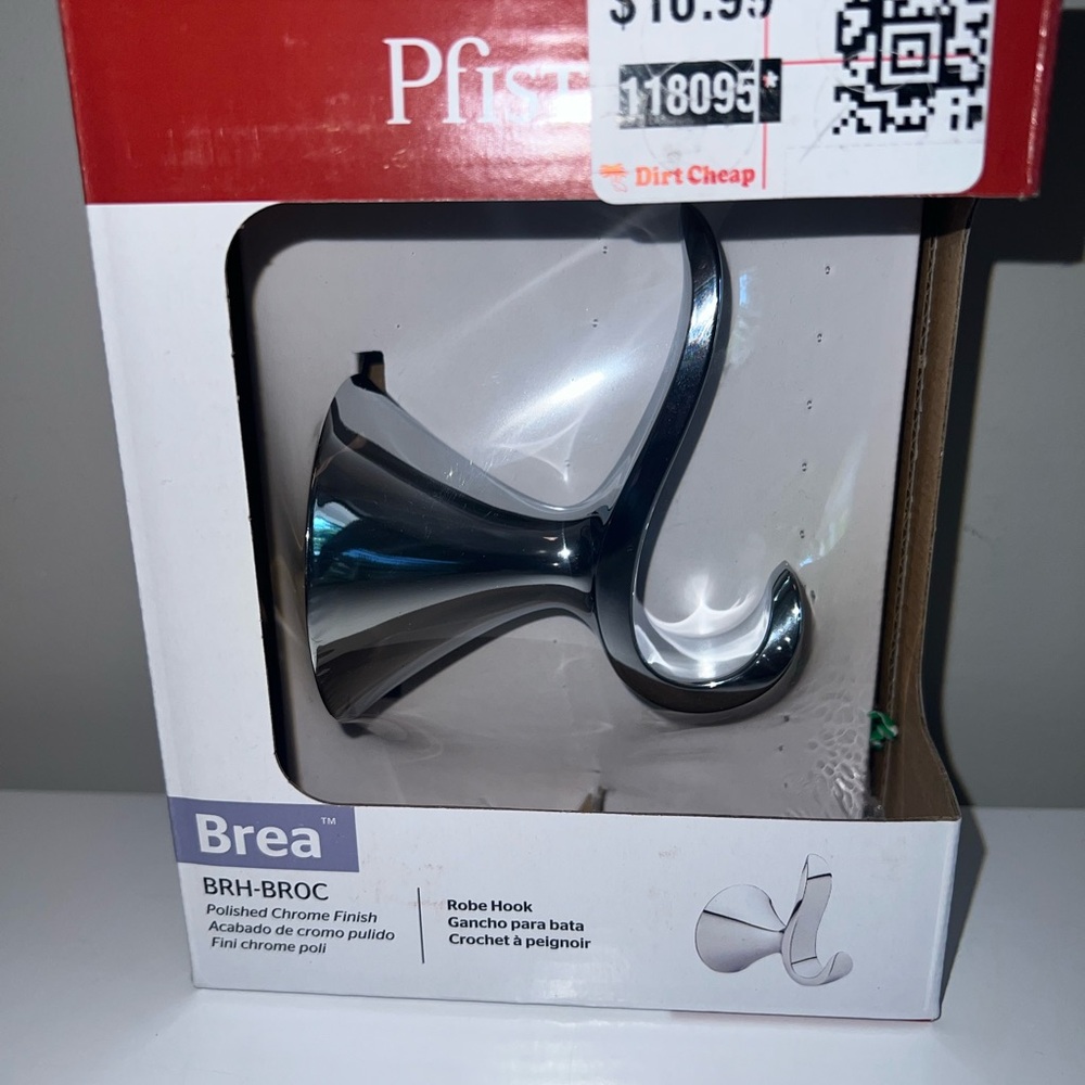 Polished Chrome Robe Hook